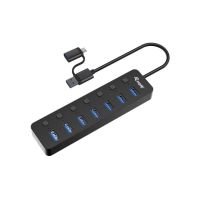 hub usb equip 128965 7 puertos usb 32 gen 1 5000 mbits negro