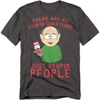 south park camiseta no stupid questions para hombre