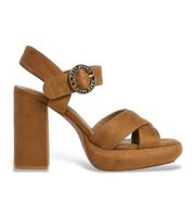 pepe jeans para mujer pls90701 sandalias lenny logo marron 37 8 a 10cm hebilla casual fiesta