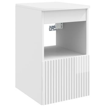 Mueble De Cuarto De Baño Blanco Brillante 30 X 44,5 X 50 Cm Vidaxl