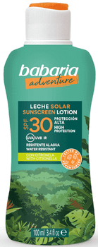 Babaria Adventure Leche Solar con Citronela Anti-Mosquitos SPF30 100 ml