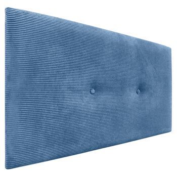 Dhome Cabecero De Pana Liso Con Botones 105x50 Camas 105 - Azul
