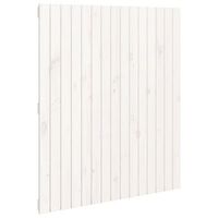 cabecero de cama pared  panel de cabecera madera maciza pino blanco 955x3x110 cm
