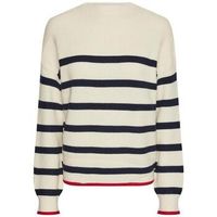 pieces jersey pull mock neck knit para mujer