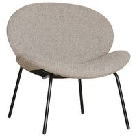 sillon de tela jaspeada color topo sacha