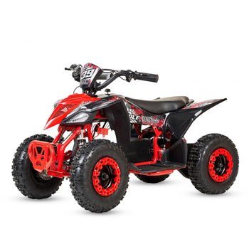 Tiger - Miniquad Infantil 1000w Off Road Motor 1000w Y Autonomía De 30 Km, Color Rojo Sangre