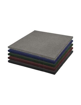 Loseta de Caucho Maciza Profesional | 1x1m | Especial para Gimnasios y Competiciones | Fitness