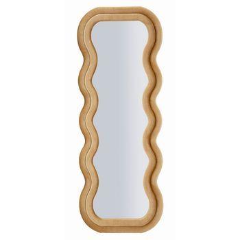 Espejo De Pared Con Marco De Terciopelo Dorado Cm 60x6x160