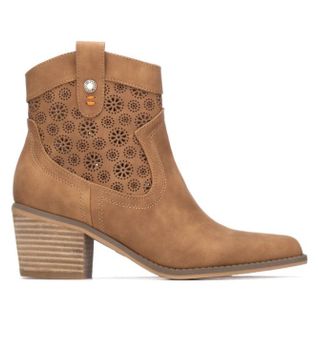 Refresh para mujer. 17515001-CAMEL Botines 175150 marrón (39), 3 a 5cm, Cremallera, Casual