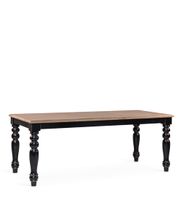 mesa de comedor de madera beige y negra 810 personas l 200 cm