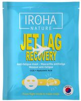 iroha nature face sheet mask jet lag recovery mascarilla de tejido