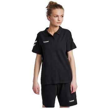 hummel Polo Polo Go Cotton manches courtes noir para mujer