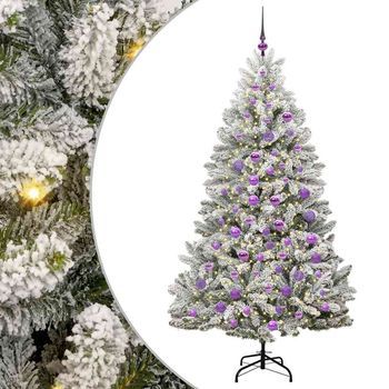Árbol De Navidad Artificial Verde Y 180 Cm Pvc Y Metal Vidaxl
