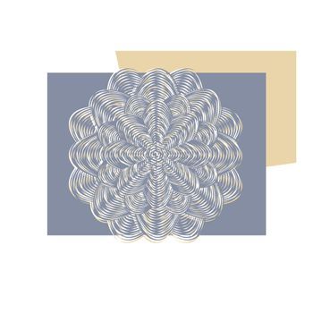 Papel Pintado 3d - Adorno Blanco (300x231 Cm)