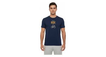 Camiseta de manga corta rubb r ride azul