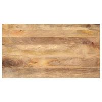 tablero de mesa rectangular madera maciza mango 100x60x25 cm vidaxl