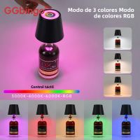 lampara de mesa inalambrica ggbingo para botellas de vino luz led para botellas control tactil para exteriores ideal para restaurantes bares festivales y fiestas