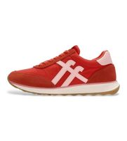 fitflop para mujer a5p-e03 zapatillas de pirl retro-q rojo 36 piel plano cordones casual