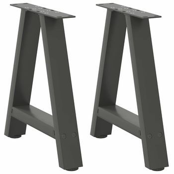 Patas Para Mesa De Centro En Forma De A (2 Unidades), Antracita, 50 X (42-43) Cm, Acero Vidaxl
