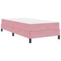 cama tapizada 203x80x45 cm madera - rosa