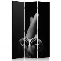 biombo artistic nude - separador de ambientes cm 110x150 3 paneles