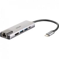 d-link dub-m520 hub 5 en 1 hdmi 4krj45usb 30usb-c