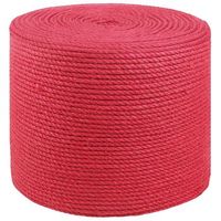 cuerda de yute 8 mm rojo 100 yute tossa vidaxl