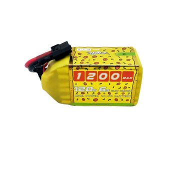 Batería LiPo CNHL Pizza Series 22.2V 1200mAh 120C 6S con conector XT60 para carreras FPV de drones RC