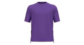 Odlo cargo chill tec maillot de manga corta hyper contrast morado