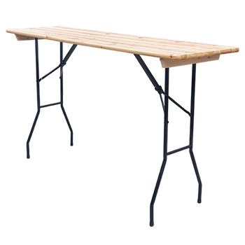 Mesa De Cervecería 200x60x113cm Plegable Apta Para Exterior Eme Mobiliario