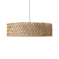 lampara colgante con pantalla trenzada de cuerda de papel lampara de techo boho natural blondin