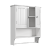 armario de bano blanco de pared con toallero mdf sin marca 568 x 19 x 70 cm r blanco
