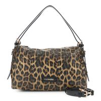 bolso saco suave estampado leopardo con bandoleras finas efecto piel leopard taglia unica