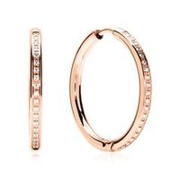 de aros de acero inoxidable en oro rosa