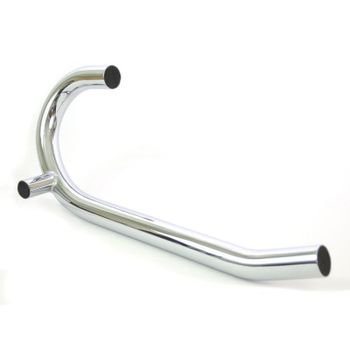 Tubo de escape BMW R Boxer 2V 38mm tubo transversal cromo derecho