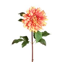 tallo de dalia artificial naranja coral h70
