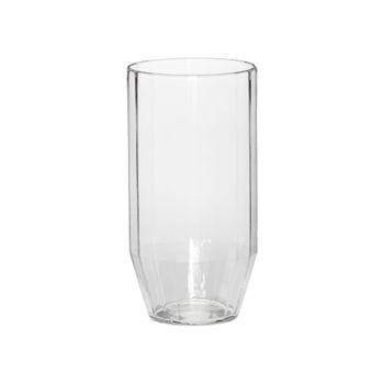 Vaso de cristal transparente
