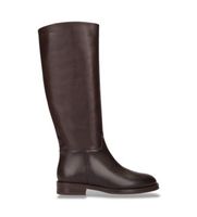 wonders para mujer c-7703 botas de piel flash marron 39 plano cremallera casual