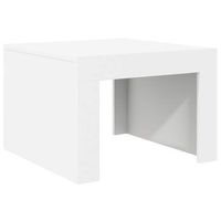 mesa de centro 50x50x35 cm madera - blanco