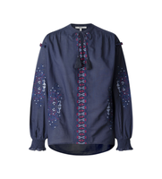 pepe jeans para mujer pl3051425 camisa beliza marino s casual algodon manga larga