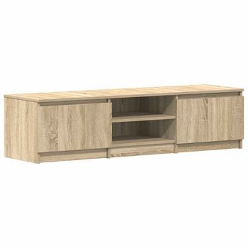 Mueble Tv Madera Contrachapada Color Roble Sonoma 140x40x35,5cm Vidaxl