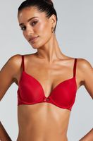 hunkemoller sujetador con aros preformado plunge rojo