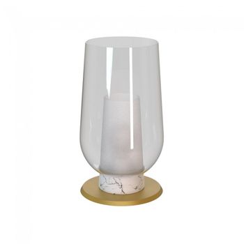 Lámpara de mesa nora mármol blanco