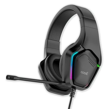 COOL Exodus Auriculares Stereo Gaming Led RGB PC / PS4 / PS5 / Xbox + Adaptador de Audio