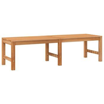 Banco De Jardín | Banco De Exterior | Silla De Jardín De Madera Maciza De Teca 150 Cm