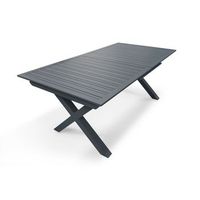 mesa de jardin de aluminio