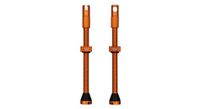 valvulas tubeless cnc peaty s 80mm naranja