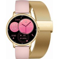 gravity gt33-1 bluetooth gps 41mm oro correa milanaise ip68 pulsometro tensiometro