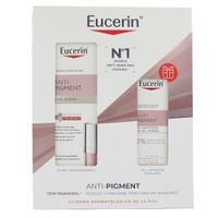 eucerin pack anti-pigment dual serum 30ml  gel limpiador 20 ml