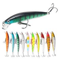 juego de 10pcs de senuelos de pesca flotantes de 9g 10cm cebo artificial